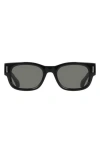 Ferragamo 51mm Modified Rectangular Sunglasses In Black