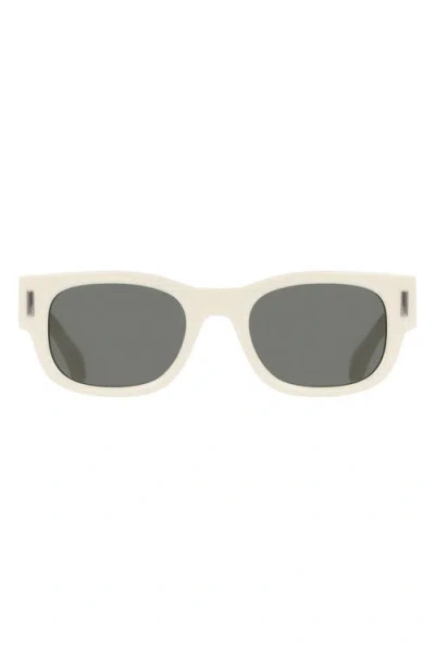 Ferragamo 51mm Modified Rectangular Sunglasses In Ivory