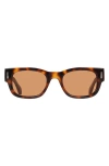 Ferragamo 51mm Modified Rectangular Sunglasses In Tortoise