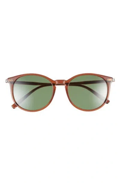 Ferragamo 53mm Round Sunglasses In Red