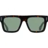 Ferragamo 53mm Square Sunglasses In Dark Tortoise