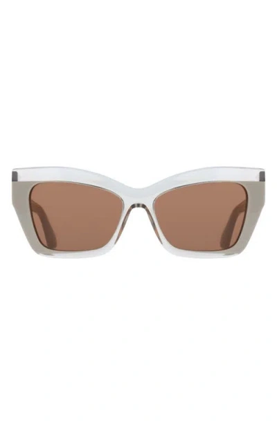 Ferragamo 54mm Butterfly Sunglasses In Brown