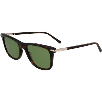 Ferragamo 54mm Modified Rectangular Sunglasses In Dark Tortoise