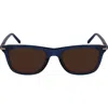Ferragamo 54mm Modified Rectangular Sunglasses In Blue
