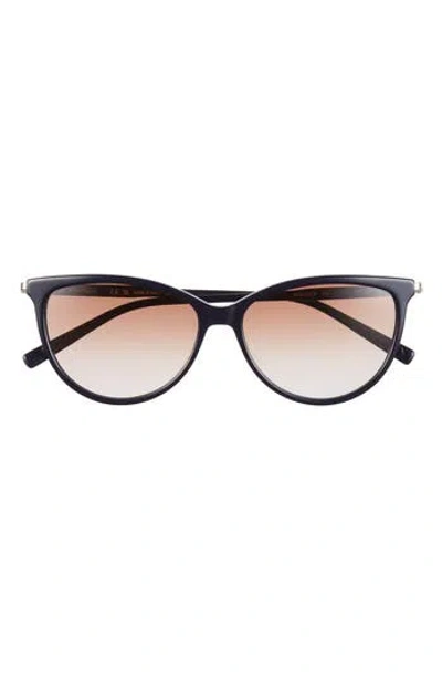 Ferragamo 55mm Cat Eye Sunglasses In Black