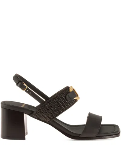 Ferragamo 55mm Gancini Block-heel Sandals