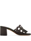 Ferragamo 55mm Gancini Mules In Brown