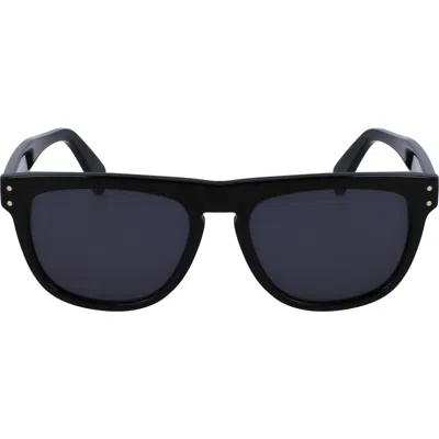Ferragamo 55mm Gancini Teacup Sunglasses In Black