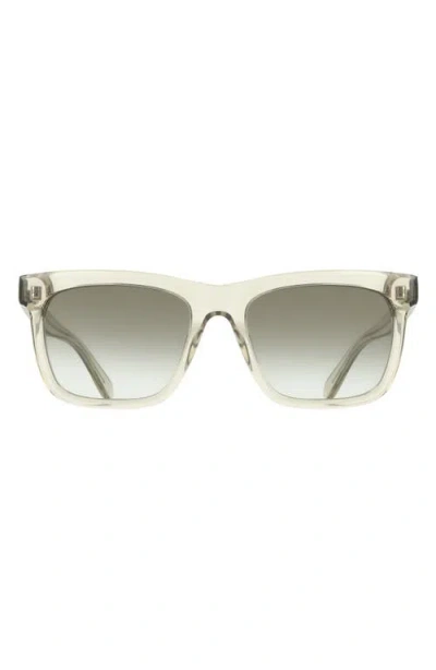 Ferragamo 55mm Gradient Rectangle Sunglasses In Green