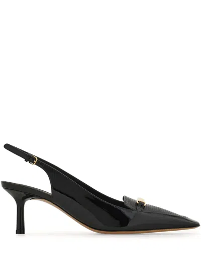 Ferragamo 55mm New Vara-buckle Pumps In Black