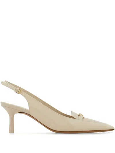 Ferragamo 55mm New Vara-buckle Pumps In Neutrals