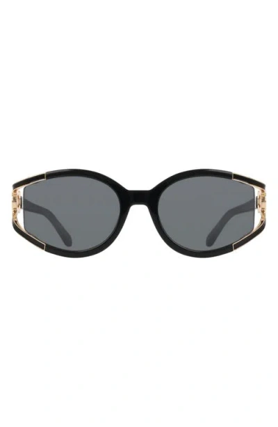 Ferragamo Sf2111s 001 Occhiali Da Sole Neri Per Donna In Black
