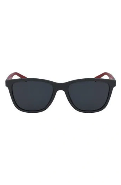 Ferragamo 57mm Rectangular Sunglasses In Grey Matte/grey