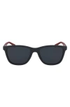 Ferragamo 57mm Rectangular Sunglasses In Grey Matte/grey