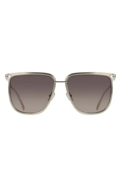 Ferragamo 58mm Gradient Modified Rectangular Sunglasses In Neutral