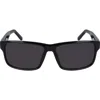 Ferragamo 58mm Rectangle Sunglasses In Black