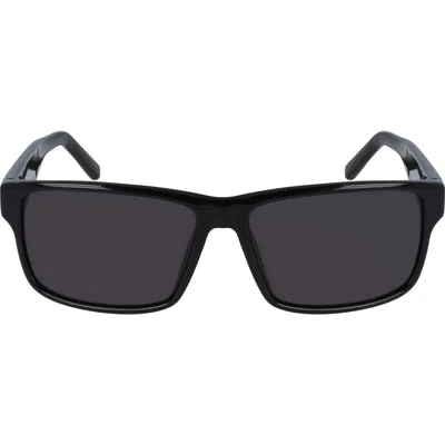 Ferragamo 58mm Rectangle Sunglasses In Black