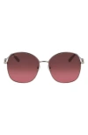 Ferragamo 59mm Gradient Sunglasses In Gold/brown Red Gradient