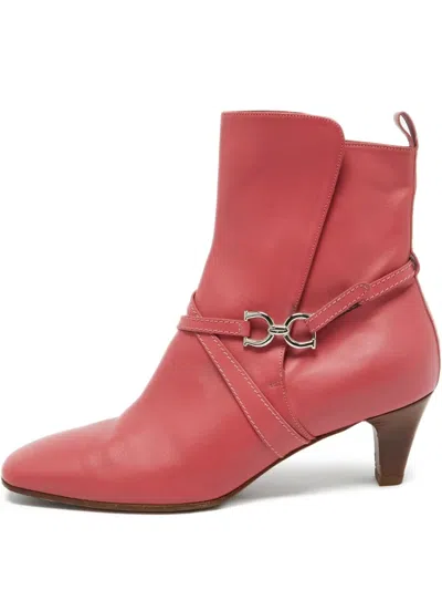 Pre-owned Ferragamo 60mm Gancini Boots