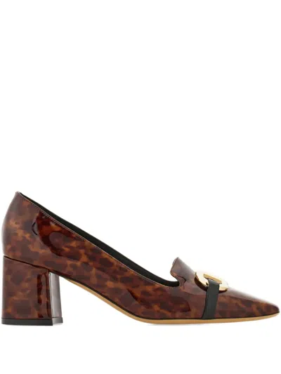 Ferragamo 60mm Gancini Leather Pumps