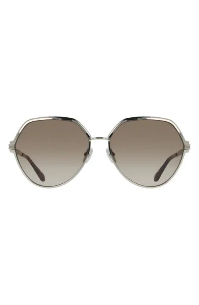 Ferragamo 62mm Oversize Tea Cup Sunglasses In Gray
