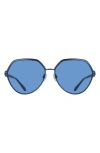Ferragamo 62mm Oversize Tea Cup Sunglasses In Matte Blue
