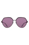 Ferragamo 62mm Oversize Tea Cup Sunglasses In Purple