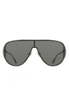 Ferragamo 63mm Oversize Aviator Sunglasses In Black