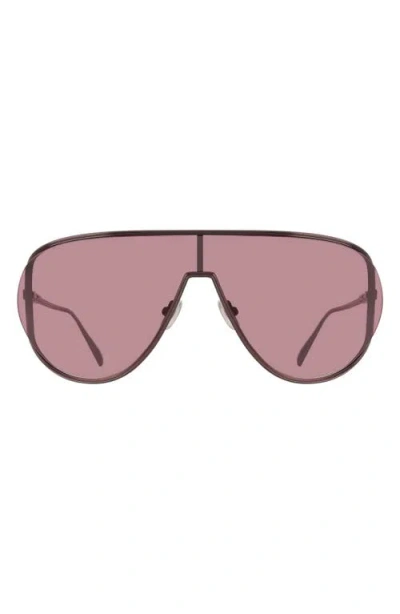 Ferragamo 63mm Oversize Aviator Sunglasses In Burgundy
