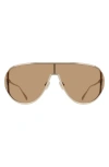 Ferragamo 63mm Oversize Aviator Sunglasses In Gold