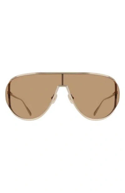 Ferragamo 63mm Oversize Aviator Sunglasses In Gold