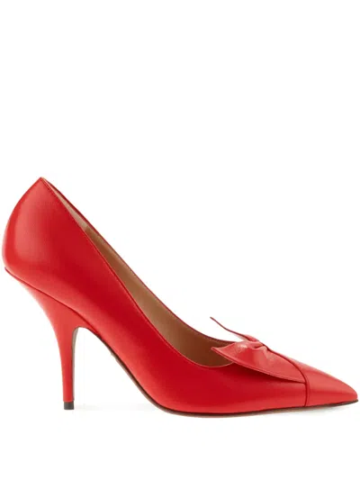Ferragamo 70mm Bow Pointed-toe Pumps