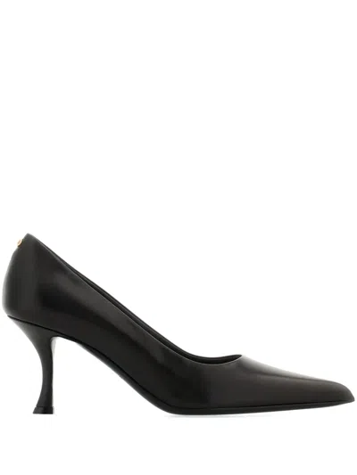 Ferragamo 70mm Double-gancio Pumps In Black