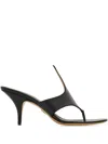 Ferragamo 70mm Fiamma Mules In Black