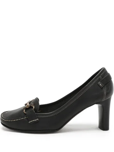 Pre-owned Ferragamo 70mm Gancini Pumps