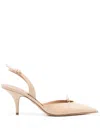 Ferragamo Slingback Pumps With Bow - Pink