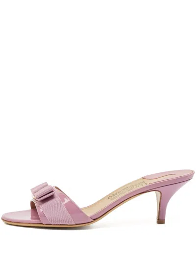 Pre-owned Ferragamo 70mm Leather Heeled Sandals
