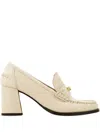 Ferragamo 70mm Leather Loafers In Neutral