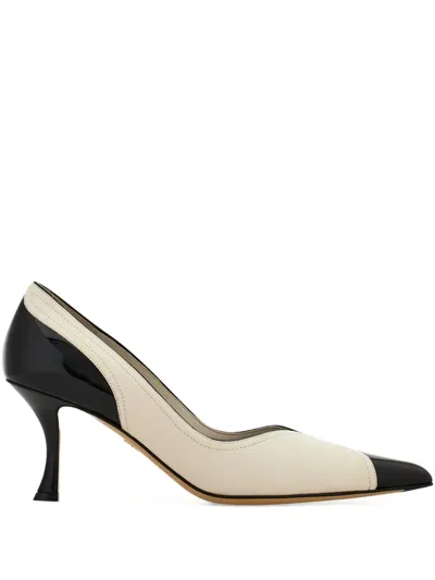 Ferragamo 70mm Leather Pumps
