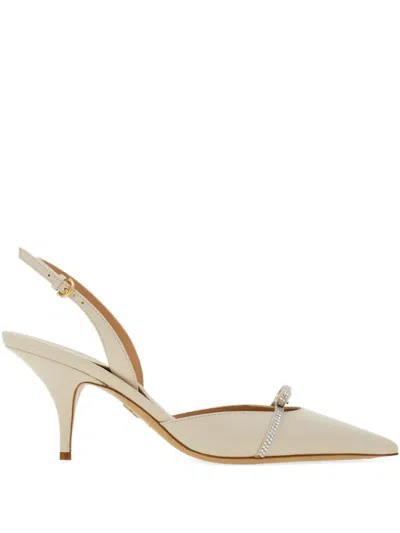 Ferragamo 70mm Leather Pumps In Neutrals