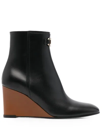 Ferragamo 70mm Wedge-heel Ankle Boots