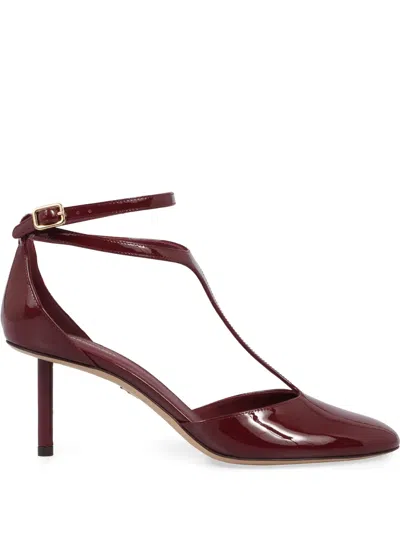 FERRAGAMO 76MM DÉCOLLETÉ T-STRAP PUMPS