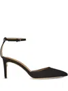 Ferragamo 80mm Leather Pumps In Black