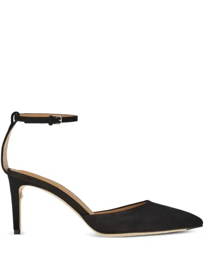 Ferragamo 80mm Leather Pumps In Black