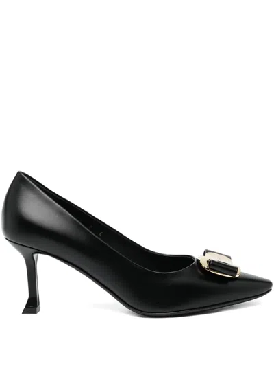 Ferragamo 80mm Vara Bow Pumps In Black