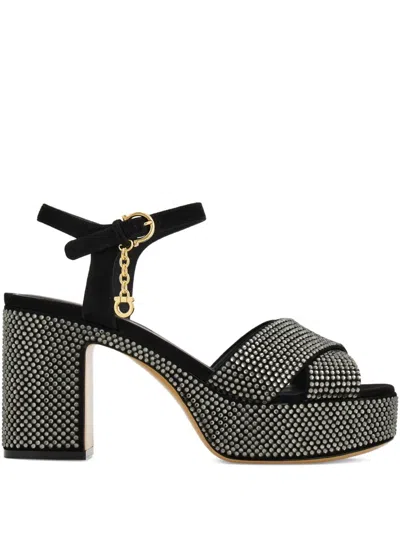 Ferragamo 85mm Crystal-embellished Sandals
