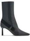 Ferragamo 85mm Vara-bow Leather Ankle Boots In Schwarz