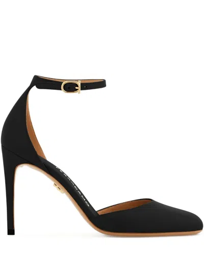 Ferragamo 90mm Ankle-strap Stiletto Pump In Black