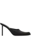 Ferragamo Satin Mules In Black