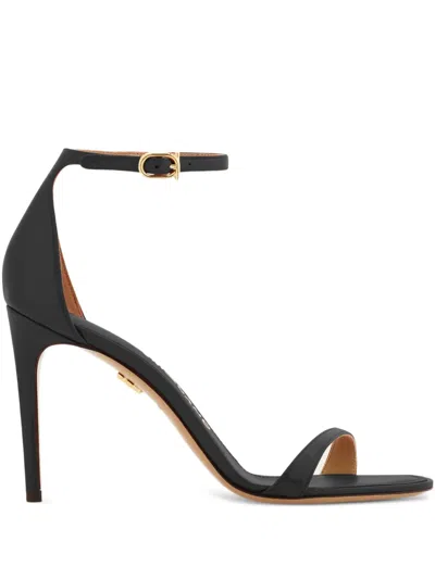 Ferragamo 90mm Strappy Stiletto Sandals In Black
